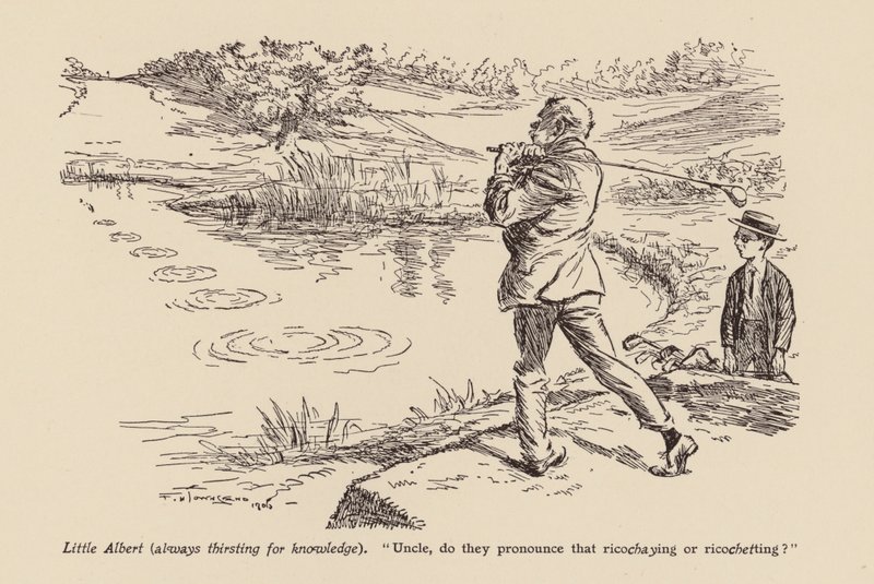 "Onkel, sprechen sie das Ricoshaying oder Ricochetting aus?" von Frederick Henry Townsend
