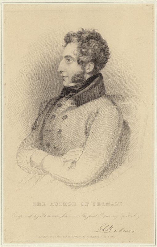 Porträt von Edward Bulwer-Lytton, Baron Lytton von Frederick Richard Say