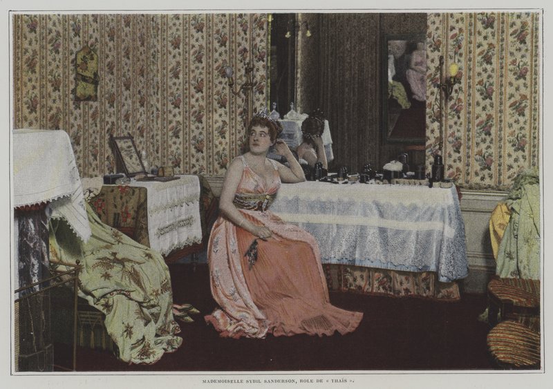 Die amerikanische Sopranistin Sybil Sanderson in der Titelrolle von Jules Massenets Oper Thais von French Photographer