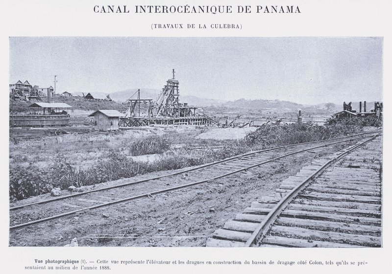 Panamakanal, Arbeiten an der Culebra von French Photographer