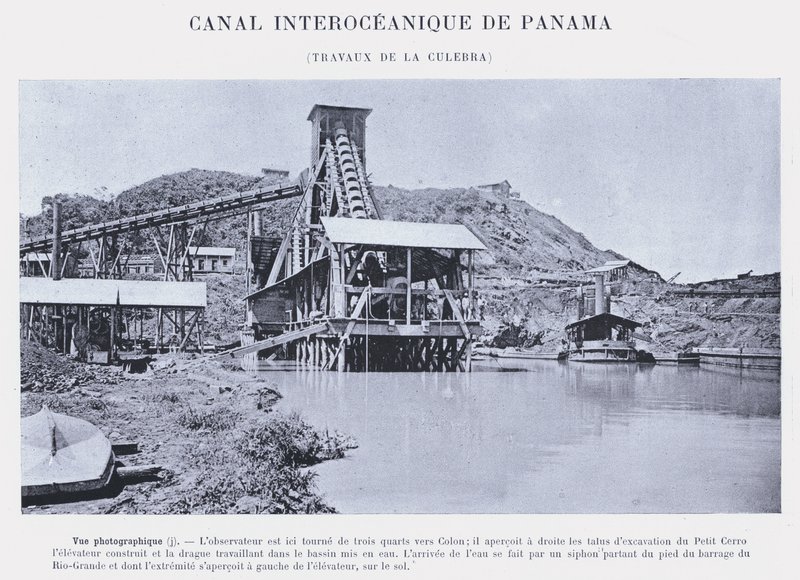 Panamakanal, Arbeiten an der Culebra von French Photographer