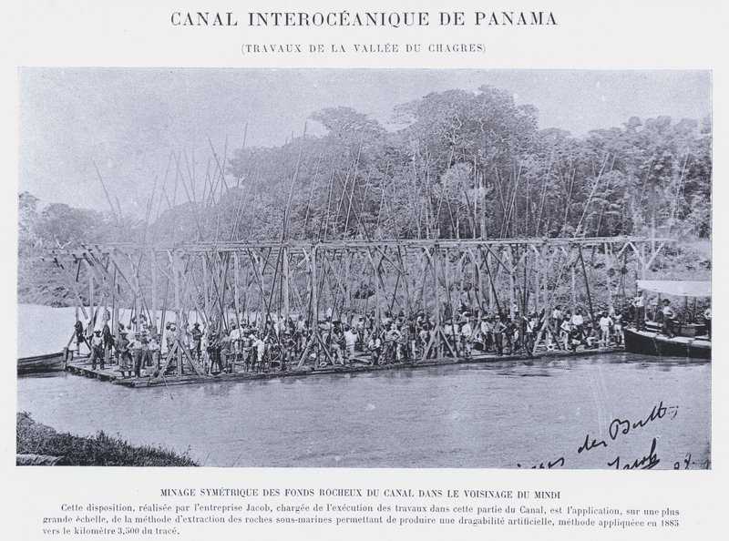Panamakanal, Arbeiten im Tal des Chagres von French Photographer