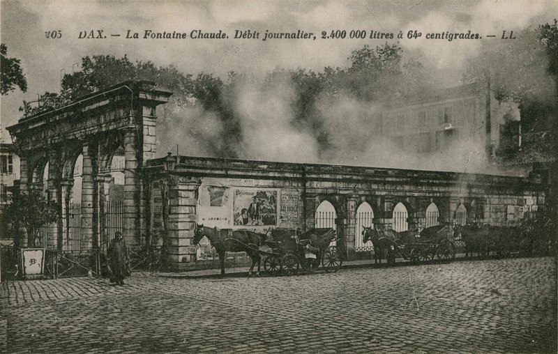 Dax - warme Quelle (täglicher Durchfluss: 2400000 Liter bei 64 Grad) von French Photographer