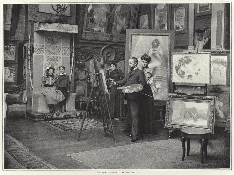 Guillaume Dubufe in seinem Atelier von French Photographer