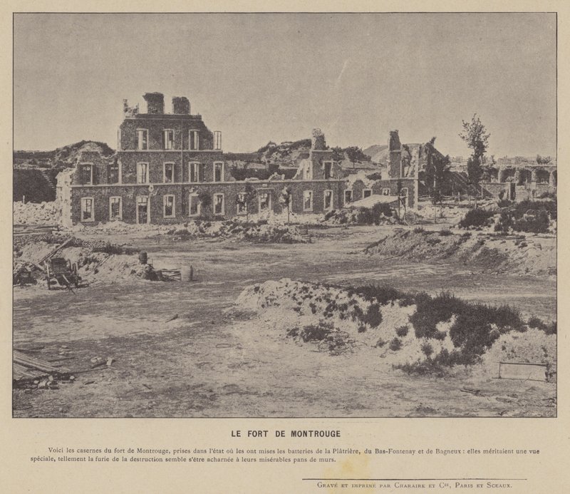 Die Kommune von Paris, Das Fort von Montrouge von French Photographer