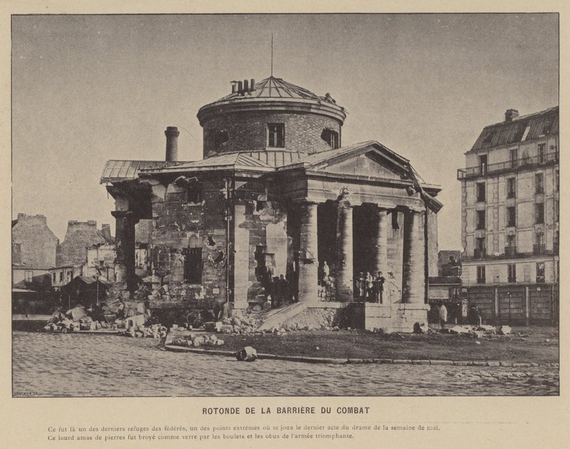 Die Kommune von Paris, Rotunde der Barriere du Combat von French Photographer