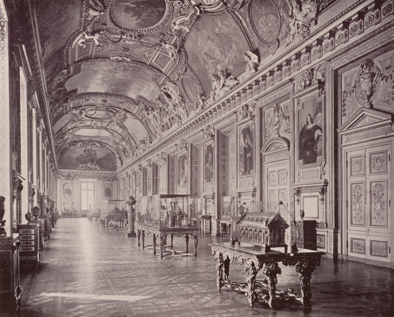 Paris: Galerie des Apollo, Louvre-Museum, Blick nach Süden von French Photographer
