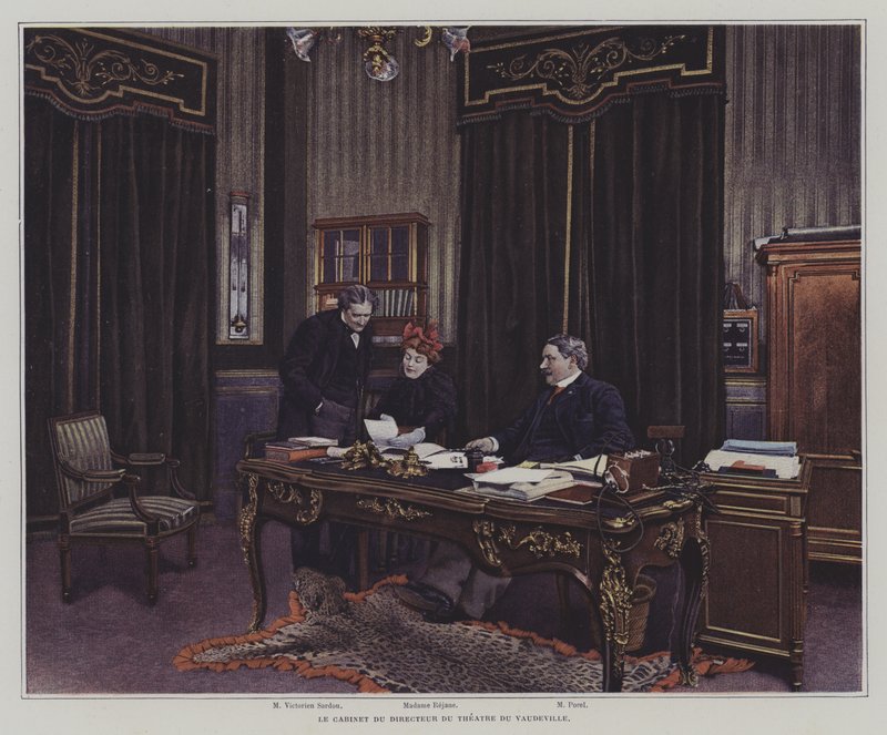 Das Büro des Direktors des Theatre du Vaudeville, Paris von French Photographer