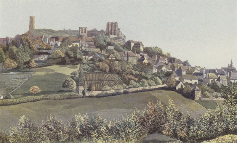 Turenne, Stadt- und Schlossansicht, Nordseite von French Photographer