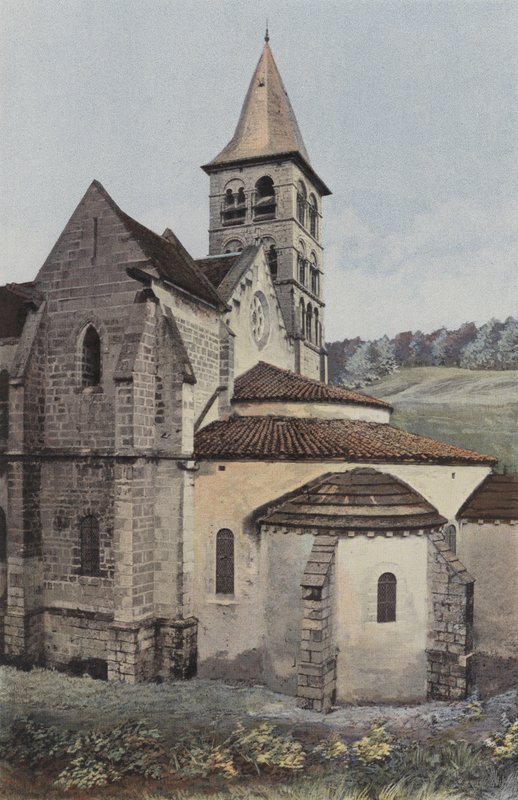 Vignory, Kirche, Apsis und südliches Querschiff von French Photographer