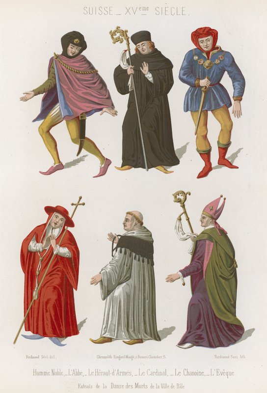 Abt, Oberherold, Kardinal, Kanoniker und Bischof von French School