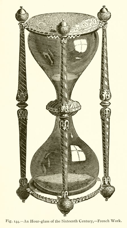 Eine Sanduhr des sechzehnten Jahrhunderts, französische Arbeit von French School