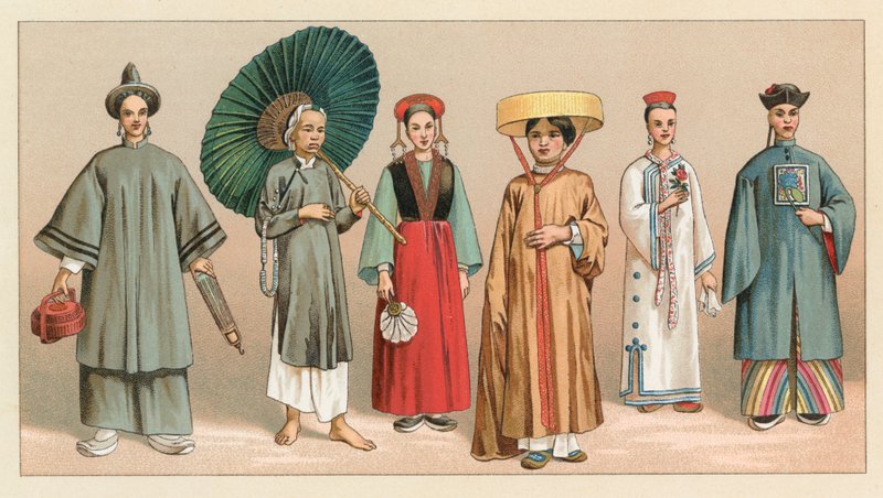 Asiatische Tracht von French School