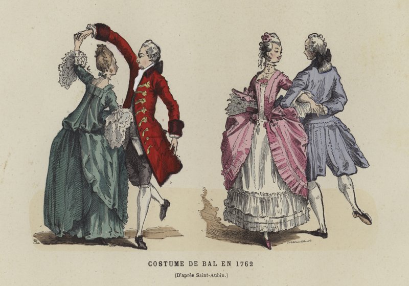 Ballkostüm, 1762 von French School