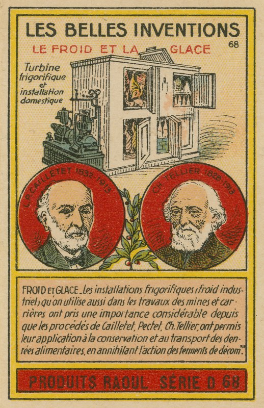 Karte der schönen Erfindungen, Kühlung von French School