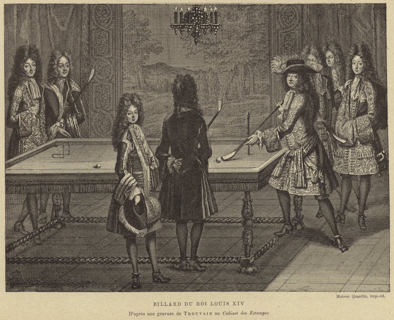 Billardtisch von König Ludwig XIV. von Frankreich von French School