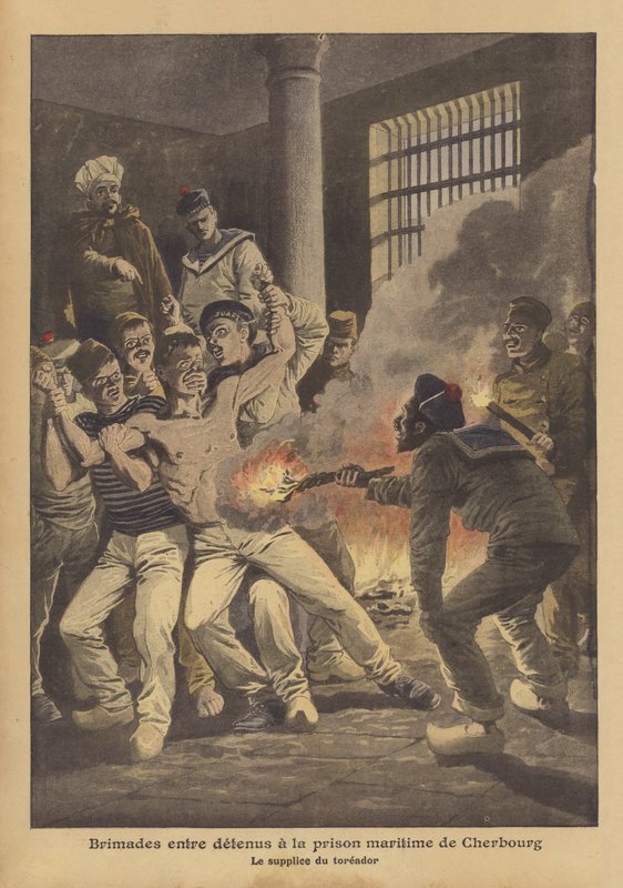 Mobbing unter Gefangenen im Seefahrtsgefängnis von Cherbourg von French School