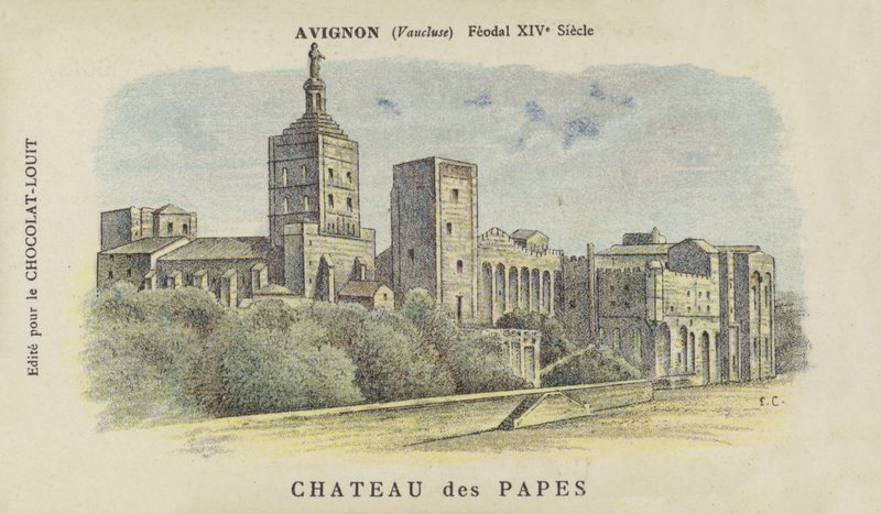Schloss der Päpste, Avignon, Vaucluse von French School