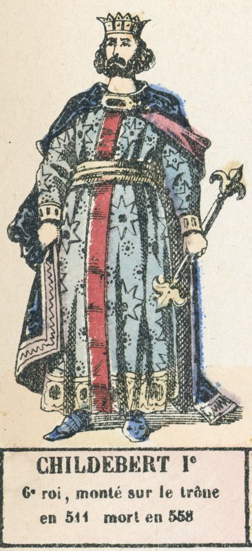 Childebert I., 6. König, bestieg den Thron 511, gestorben 558 von French School