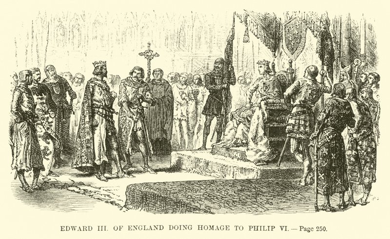 Eduard III. von England huldigt Philipp VI. von French School