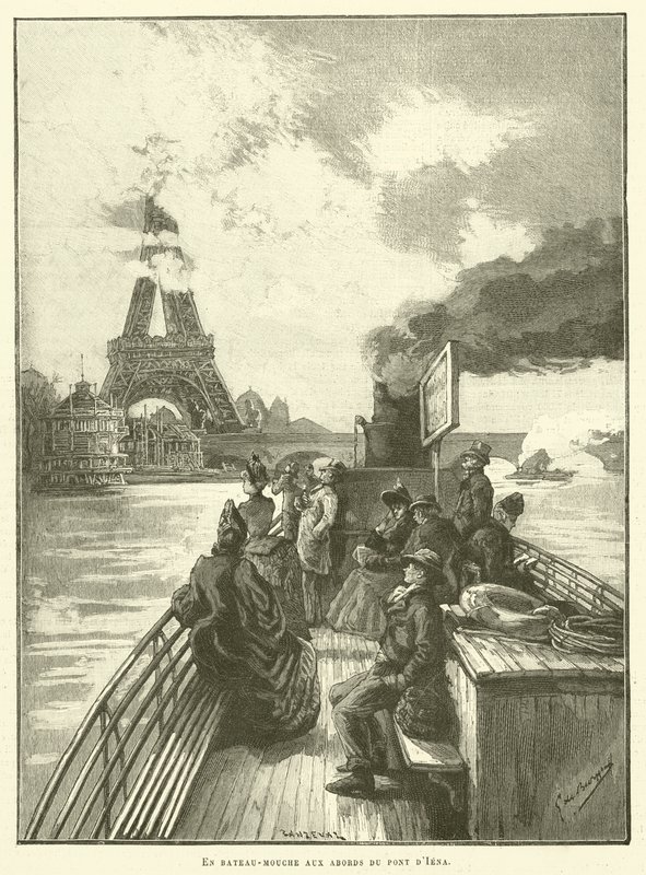 Auf einem Bateau-Mouche in der Nähe der Pont d