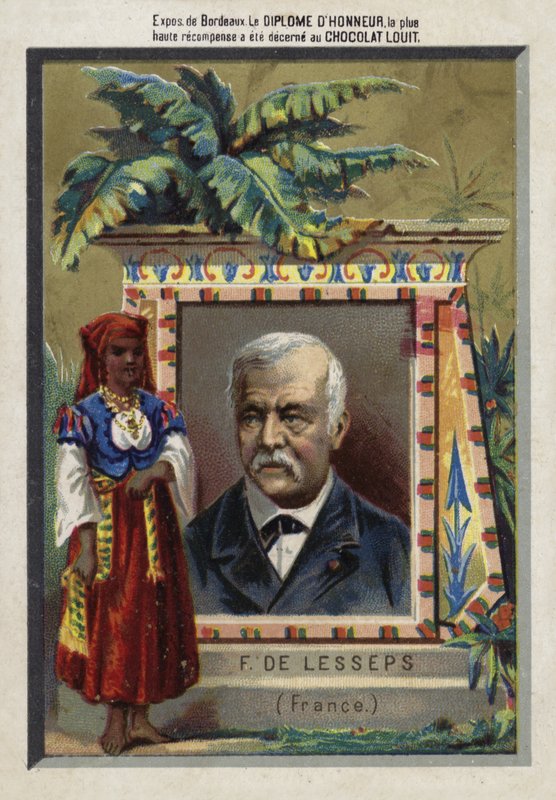 Ferdinand de Lesseps, französischer Unternehmer und Kanalbauer von French School