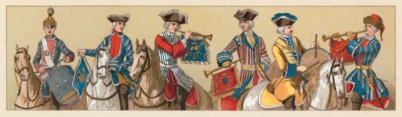 Frankreich XVIII. Jahrhundert Kostüm von French School