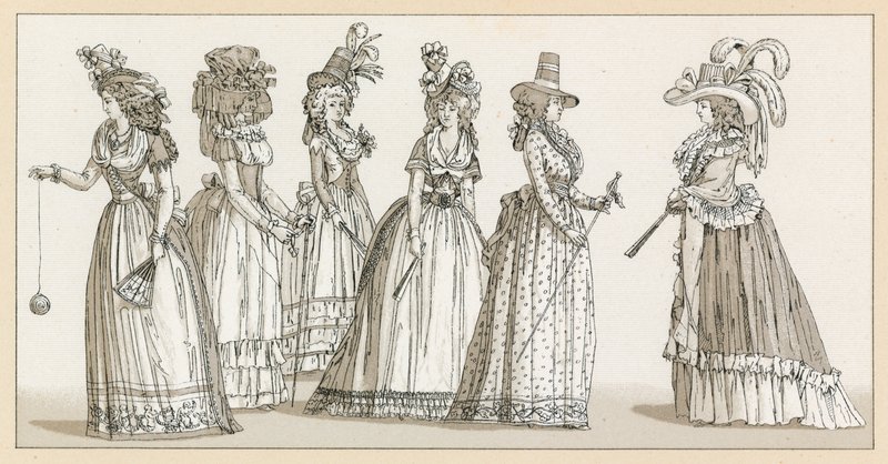 Frankreich XVIII. Jahrhundert Kostüm von French School