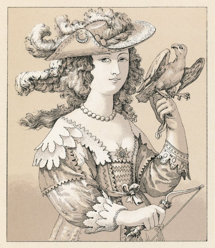Frankreich XVII. Jahrhundert Kostüm von French School