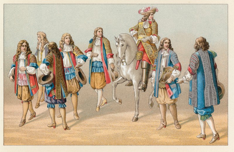 Frankreich XVII. Jahrhundert Kostüm von French School