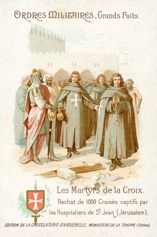 Befreiung von 1000 gefangenen Kreuzfahrern durch die Johanniter, Jerusalem von French School