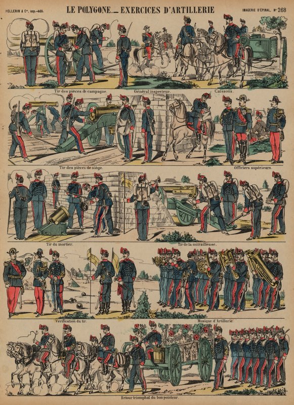 Artillerieübungen der französischen Armee, Le Polygone, Lorient, Frankreich von French School