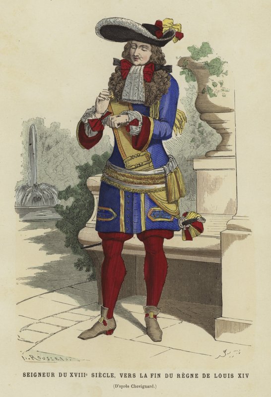 Französischer Edelmann des 18. Jahrhunderts, gegen Ende der Regierungszeit von Ludwig XIV. von French School