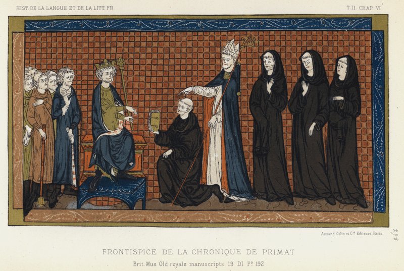 Frontispice De La Chronique De Primat von French School