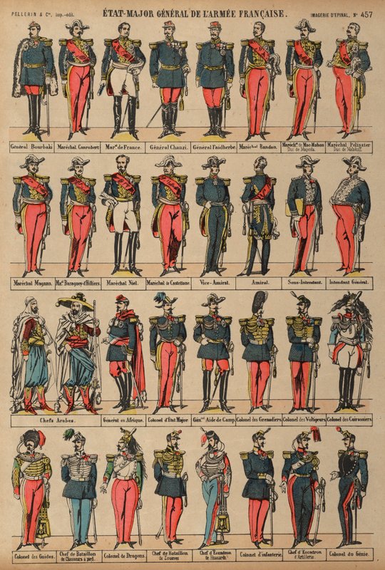 Generalstab der französischen Armee von French School