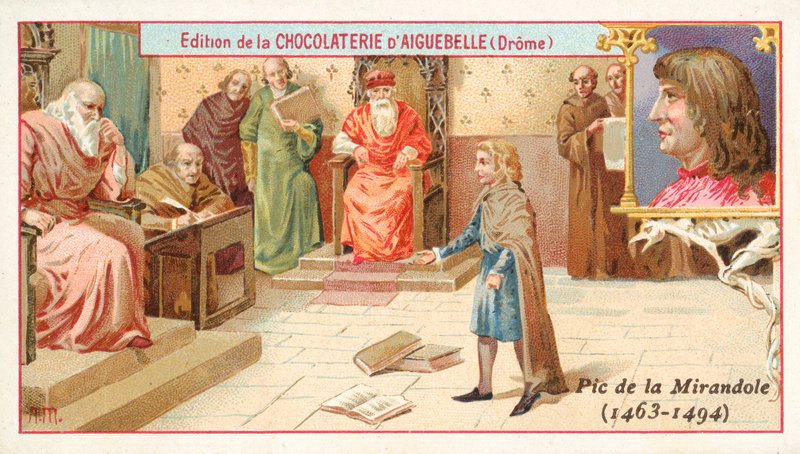 Giovanni Pico della Mirandola, italienischer Philosoph, als Kind von French School