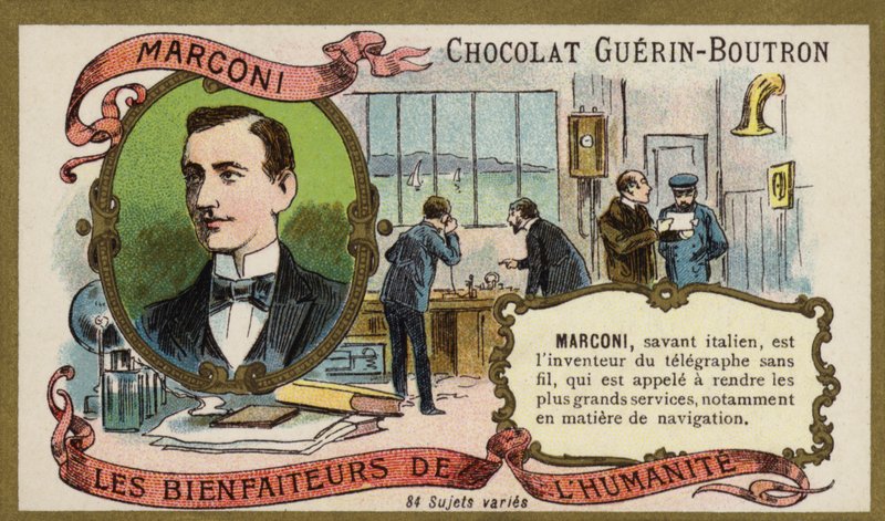 Guglielmo Marconi, italienischer Erfinder und Radiopionier von French School