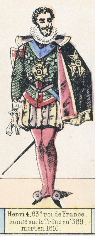 Heinrich IV., 63. König von Frankreich, bestieg den Thron 1589, gestorben 1610 von French School