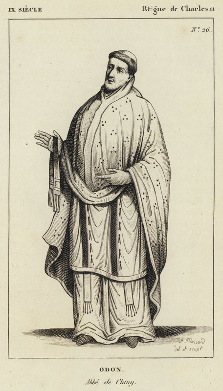 IX Jahrhundert, Herrschaft von Karl II., Odon, Abt von Cluny von French School