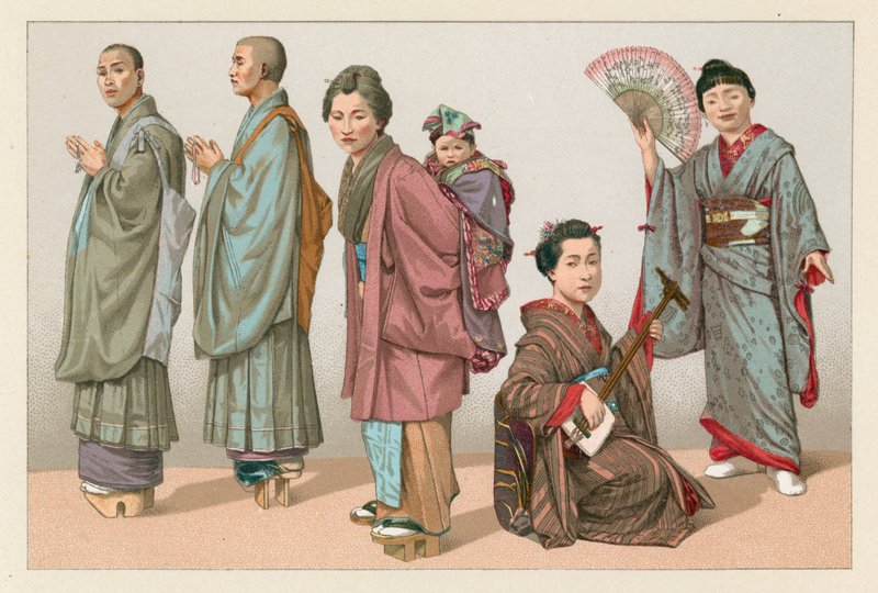 Japanisches Kostüm von French School