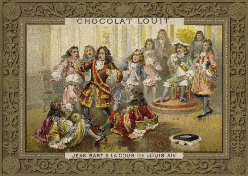 Jean Bart am Hof von Ludwig XIV. von French School
