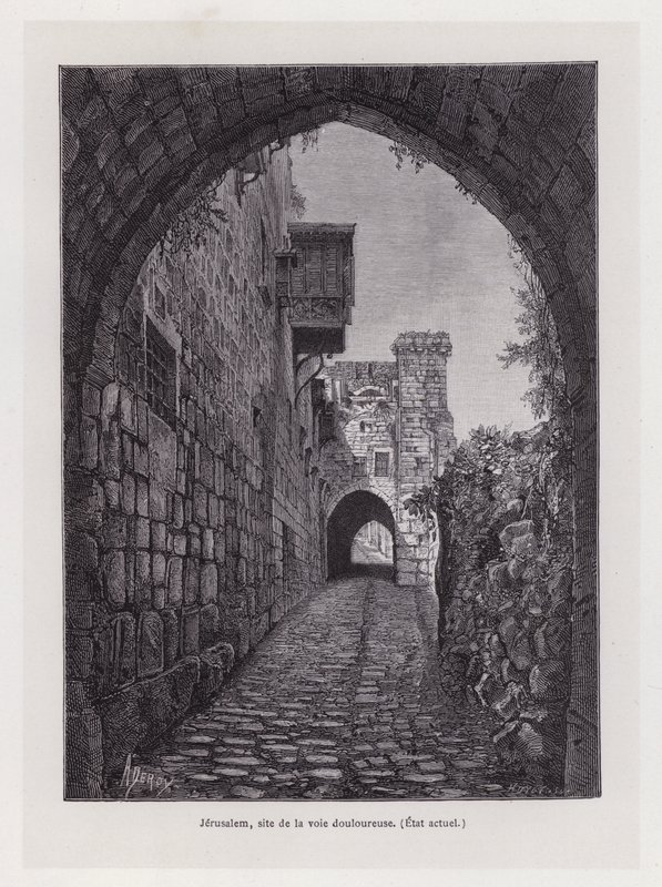 Jerusalem, Standort der Via Dolorosa, aktueller Zustand von French School