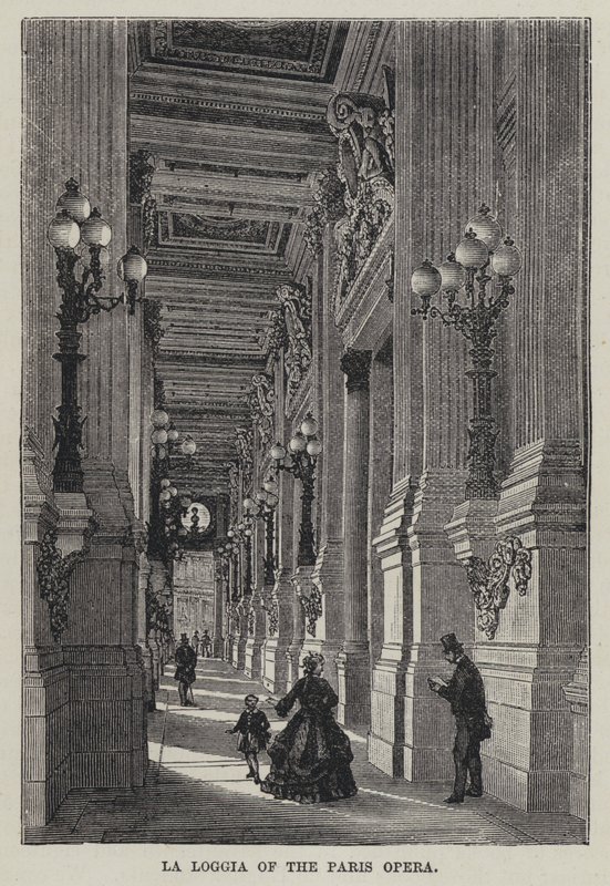La Loggia der Pariser Oper von French School