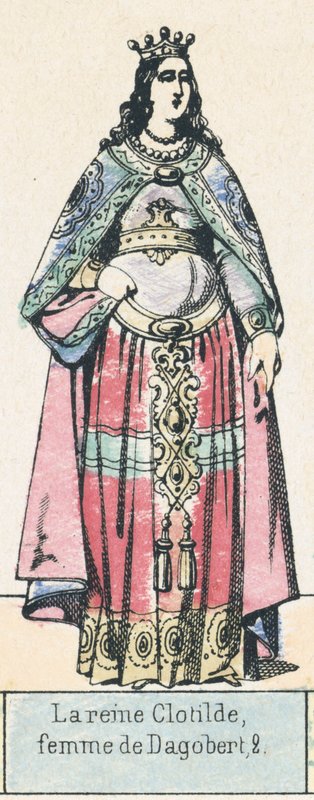 Königin Clotilde, Frau von Dagobert II. von French School