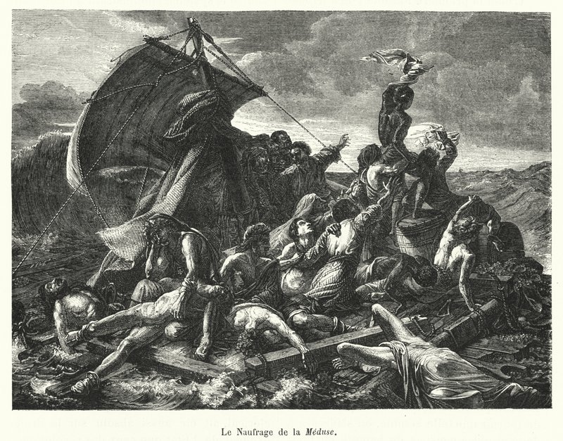 Der Schiffbruch der Medusa von French School