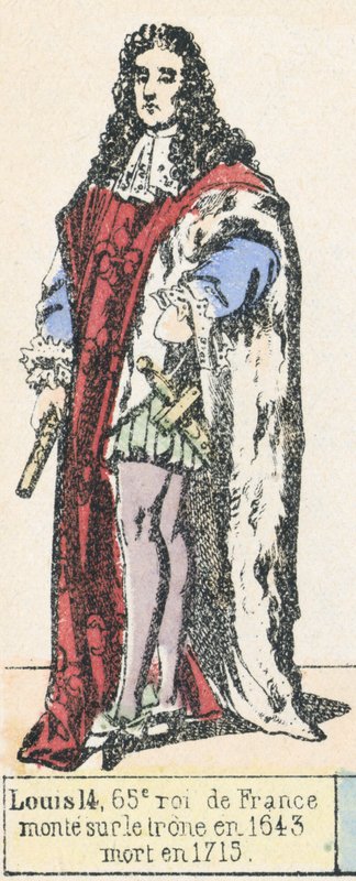 Ludwig XIV, 65. König von Frankreich, bestieg den Thron 1643, starb 1715 von French School