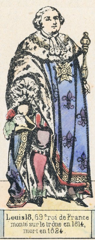 Ludwig XVIII., 69. König von Frankreich, bestieg den Thron 1814, gestorben 1824 von French School