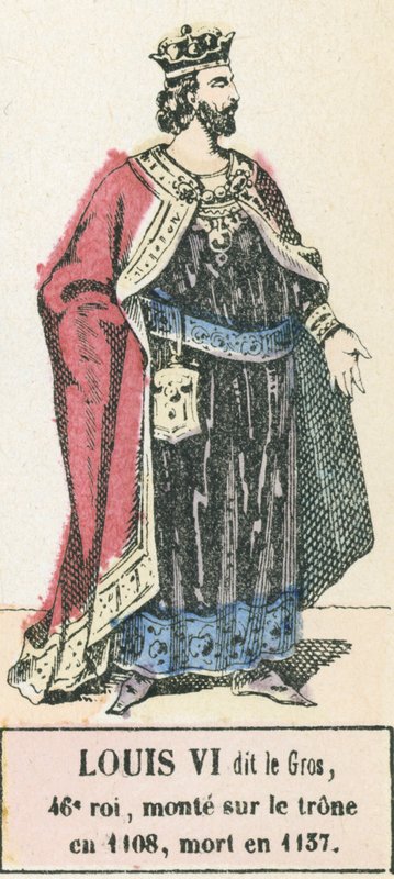 Ludwig VI. genannt der Dicke, 46. König, bestieg den Thron 1108, gestorben 1137 von French School