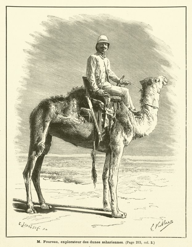 M. Foureau, Entdecker der Sahara-Dünen von French School