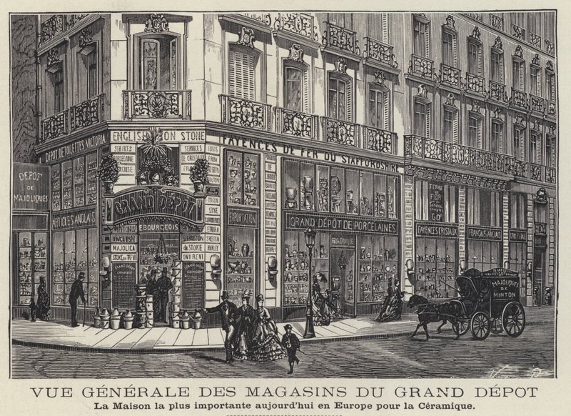 Maisons du Grand Depot, Keramikladen in Paris, Frankreich von French School